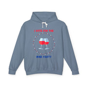 Wine Party - Unisex Lightweight Hooded Sweatshirt