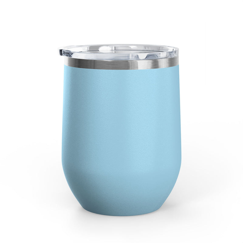 "Dead Inside" Floral Skull Wine Tumbler - Stainless Steel Insulated Outdoor Wine Cup - Pairs Perfectly with Patio for Day Drinking