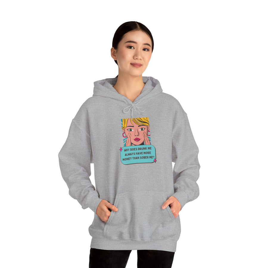 Pop Art Hoodie — Drunk Me Graphic Hooded Sweatshirt