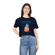 Crop Tee — Retro Pop Art 'Grippy Socks Vacation' Graphic T-shirt Top