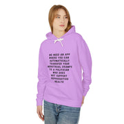 Transfer Menstrual Cramps - Unisex Lightweight Hooded Sweatshirt