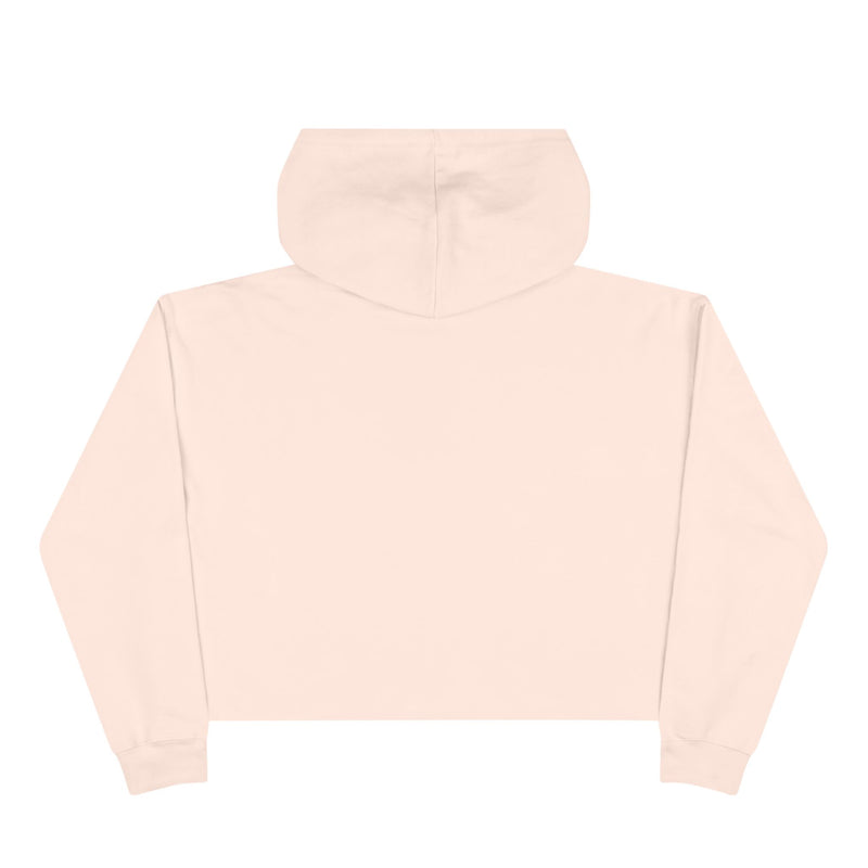 Cropped Hoodie — “Anxiety is literally just conspiracy theories about ourselves” Minimal Text Hoodie