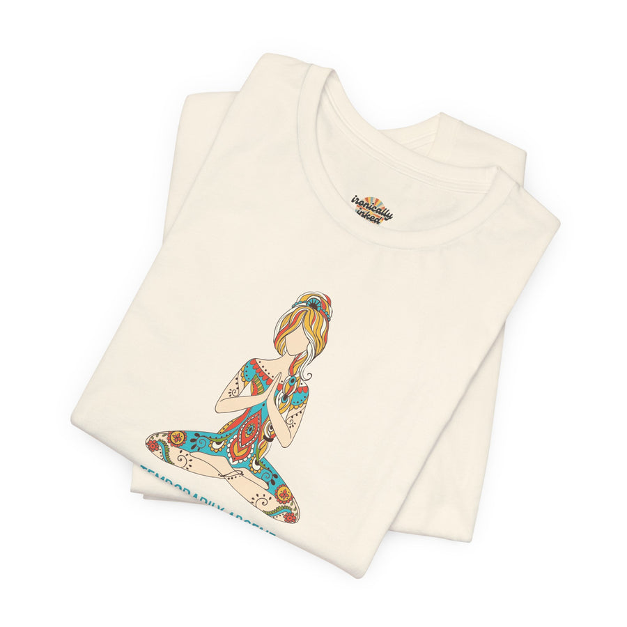 Meditation Tee — "Temporarily Absent for Spiritual Maintenance" Graphic T-Shirt