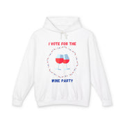 Wine Party - Unisex Lightweight Hooded Sweatshirt