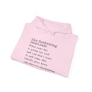 Graphic Hoodie — Minimalist 'the fuckening' Definition Hooded Sweatshirt