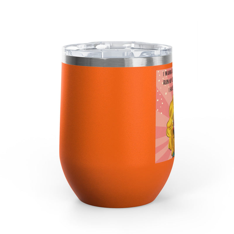 Retro Pop Art "14 Again" Insulated Stainless Steel 12oz Wine Tumbler