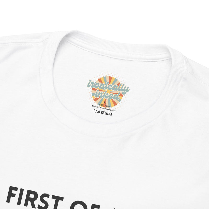 Sassy Cat Graphic Tee — "First of All I Am a Fucking Delight" Black Cat Humor T-Shirt