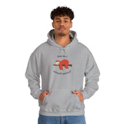 Graphic Sloth Hoodie — “How Do I Uninstall Anxiety?” Mental Health Hooded Sweatshirt