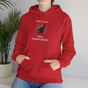 Sassy Cat Hoodie — "...I Am A Fucking Delight!" Graphic Hooded Sweatshirt
