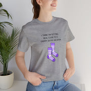 Graphic Tee - "Grippy Socks Vacation" Mental Health Awareness T-Shirt