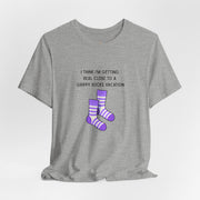 Graphic Tee - "Grippy Socks Vacation" Mental Health Awareness T-Shirt