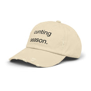 Distressed Hat - "Cunting Season" Sassy Baseball Cap