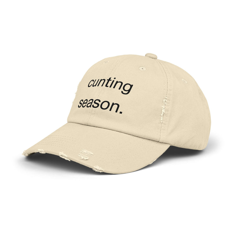 Distressed Hat - "Cunting Season" Sassy Baseball Cap