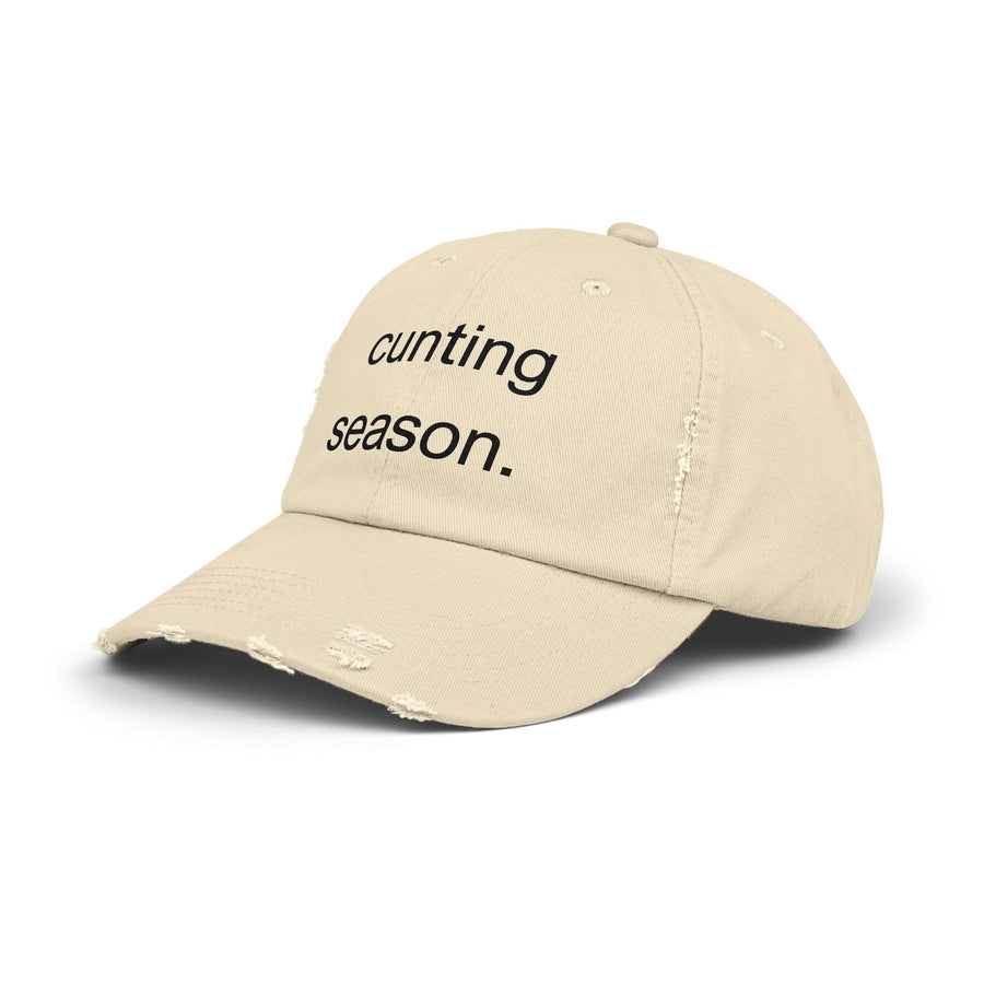 Distressed Hat - "Cunting Season" Sassy Baseball Cap