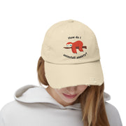 Baseball Hat - How Do I Uninstall Anxiety? Sloth Distressed Cap