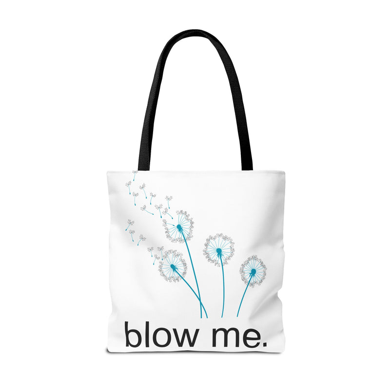 Large 18" x 18" Tote Bag — Dandelion "Blow Me" Tote