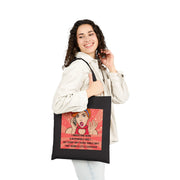 Tote Bag - Retro Pop Art Phone Woman "I Understand Being A Responsible Adult..." Cotton Canvas Tote