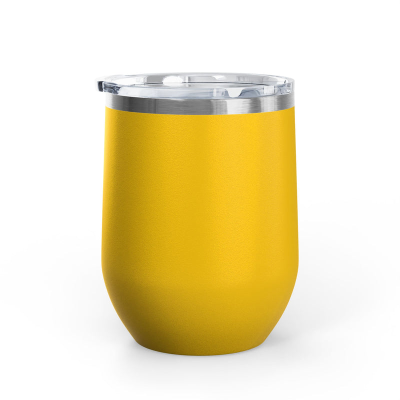 "Currently Uninstalling Anxiety" Sloth Insulated Wine Tumbler - Stainless Steel 12oz
