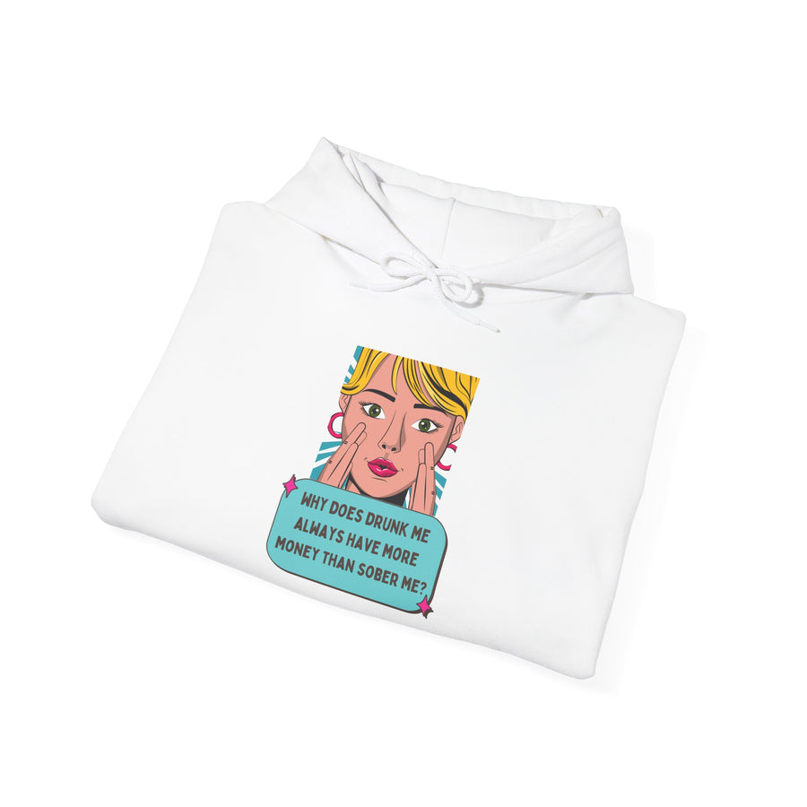 Pop Art Hoodie — Drunk Me Graphic Hooded Sweatshirt