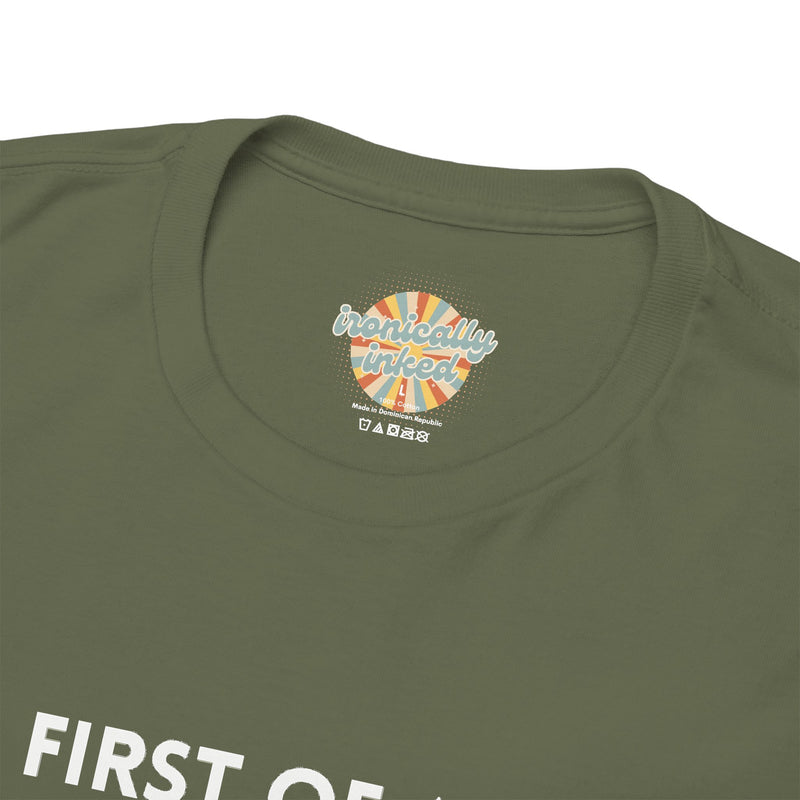 Sassy Cat Graphic Tee — "First of All I Am a Fucking Delight" Black Cat Humor T-Shirt