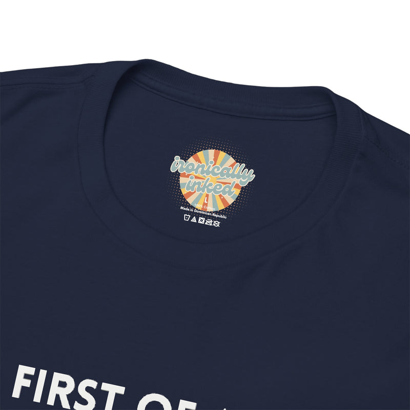 Sassy Cat Graphic Tee — "First of All I Am a Fucking Delight" Black Cat Humor T-Shirt