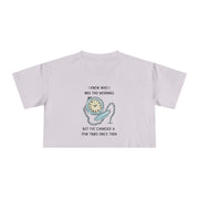 Crop Tee —  "I Knew Who I Was This Morning..." Wonderland T-shirt Top