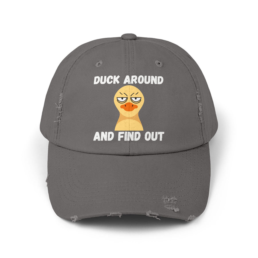 Baseball Hat "Duck Around and Find Out" Distressed Cap