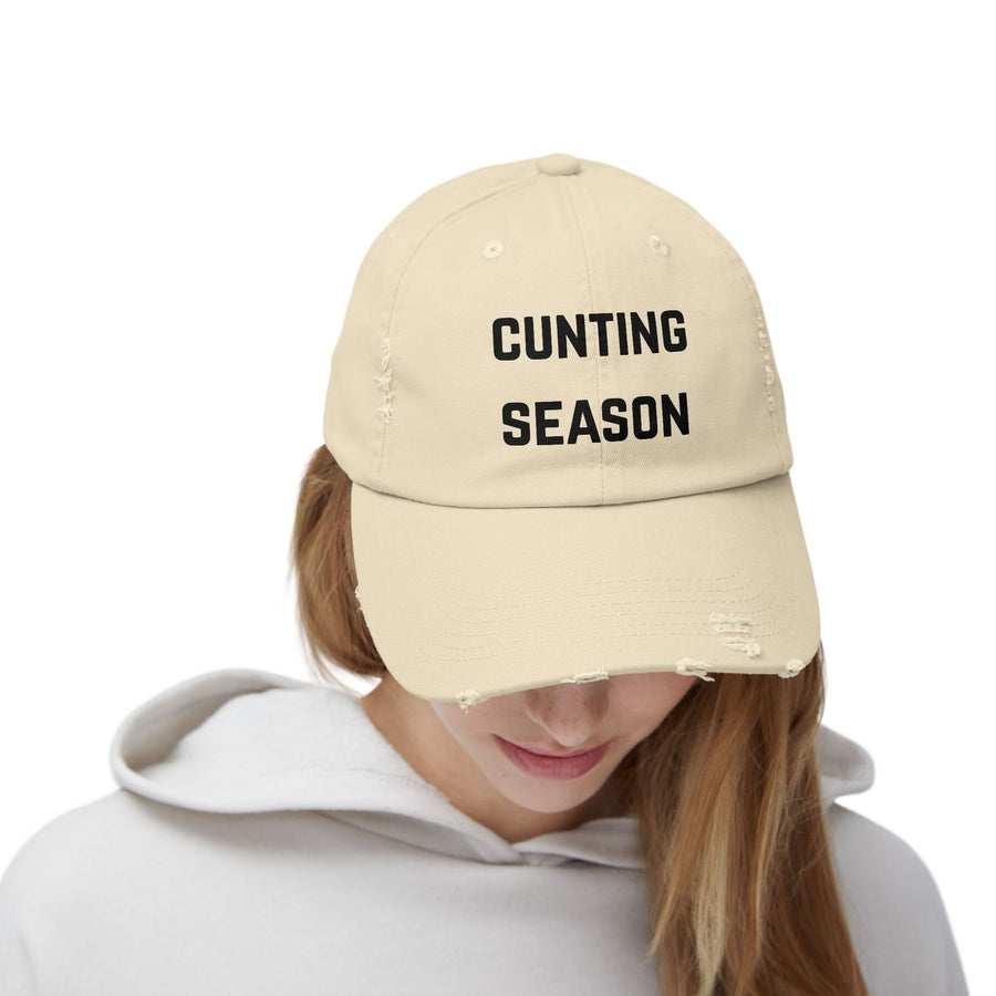 "Cunting Season" Distressed Cap