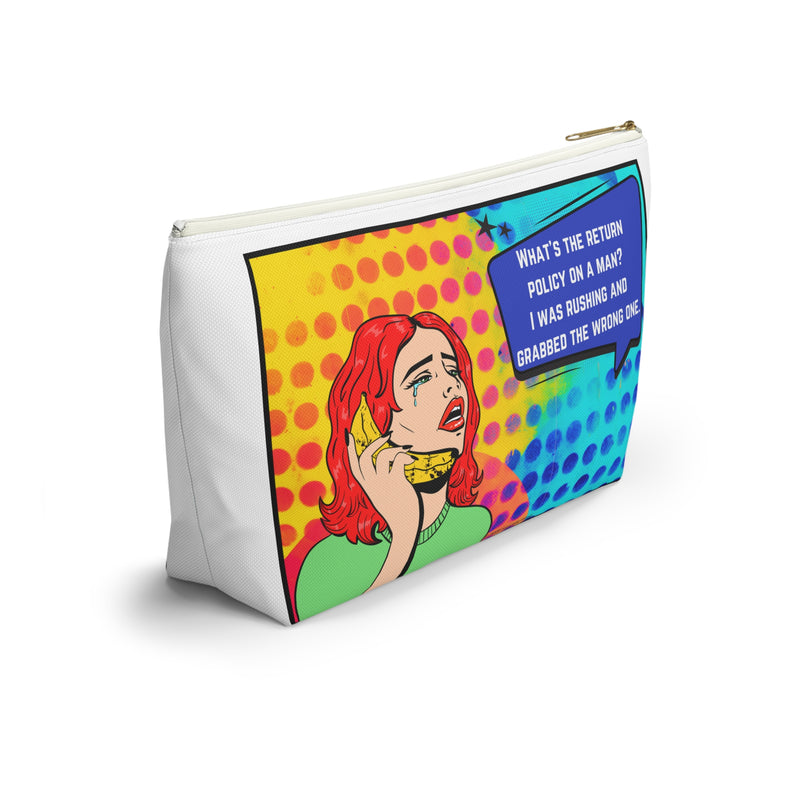 Pop Art Large Size Travel Bag — "What's the return policy on a man? I was rushing and grabbed the wrong one."