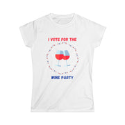 Wine Party - Women's Softstyle Tee