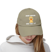 Baseball Hat "Duck Around and Find Out" Distressed Cap