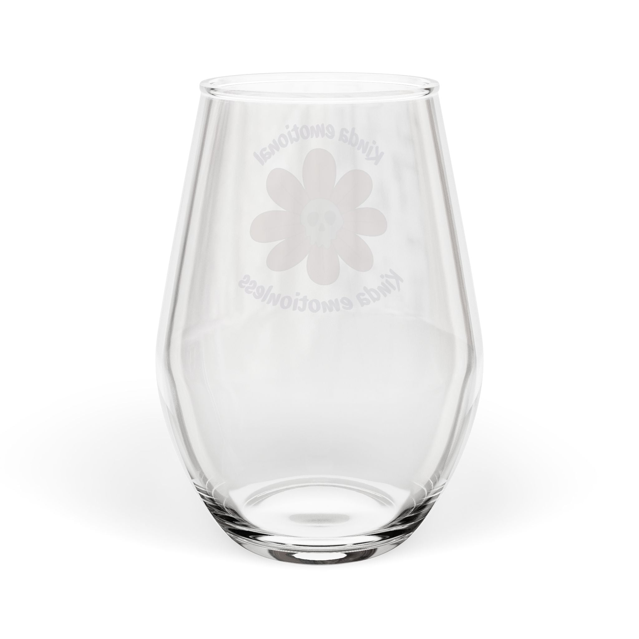 Stemless Wine Glass – Kinda Emotional Kinda Emotionless