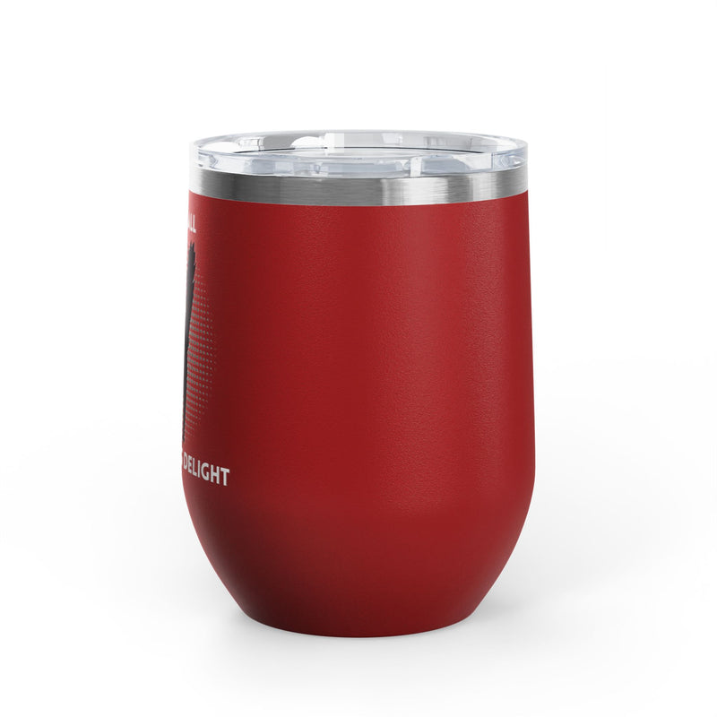 Fucking Delight Sassy Cat Wine Tumbler - Insulated Stainless Steel Wine Glass