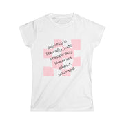 Anxiety is... - Women's Softstyle Tee