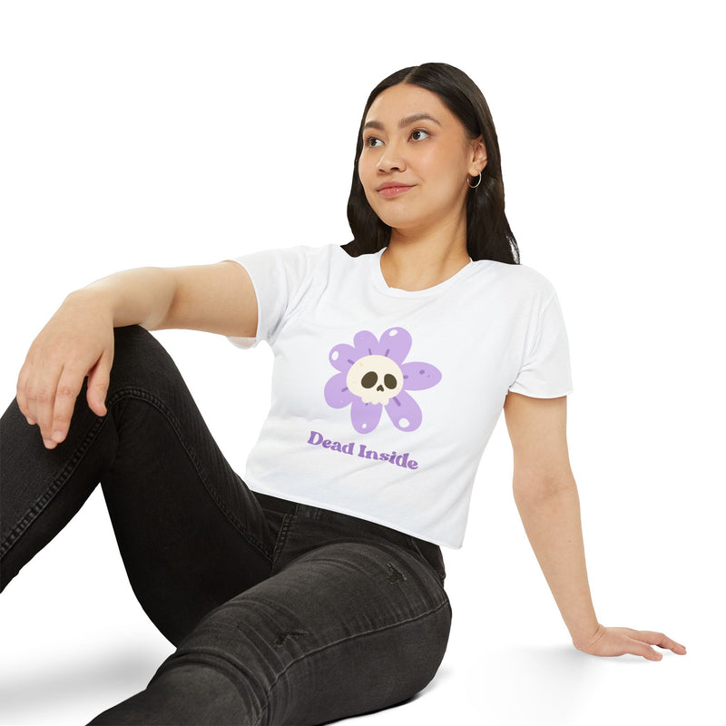 Women's Festival Crop Top Tee - Dead Inside
