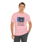 Sassy Cat Tee – “My Body Hurts and I’m Mad at the Government” Graphic T-Shirt