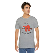 Sloth Tee 'How Do I Uninstall Anxiety?' Mental Health Awareness T-Shirt
