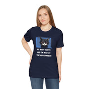 Sassy Cat Tee – “My Body Hurts and I’m Mad at the Government” Graphic T-Shirt