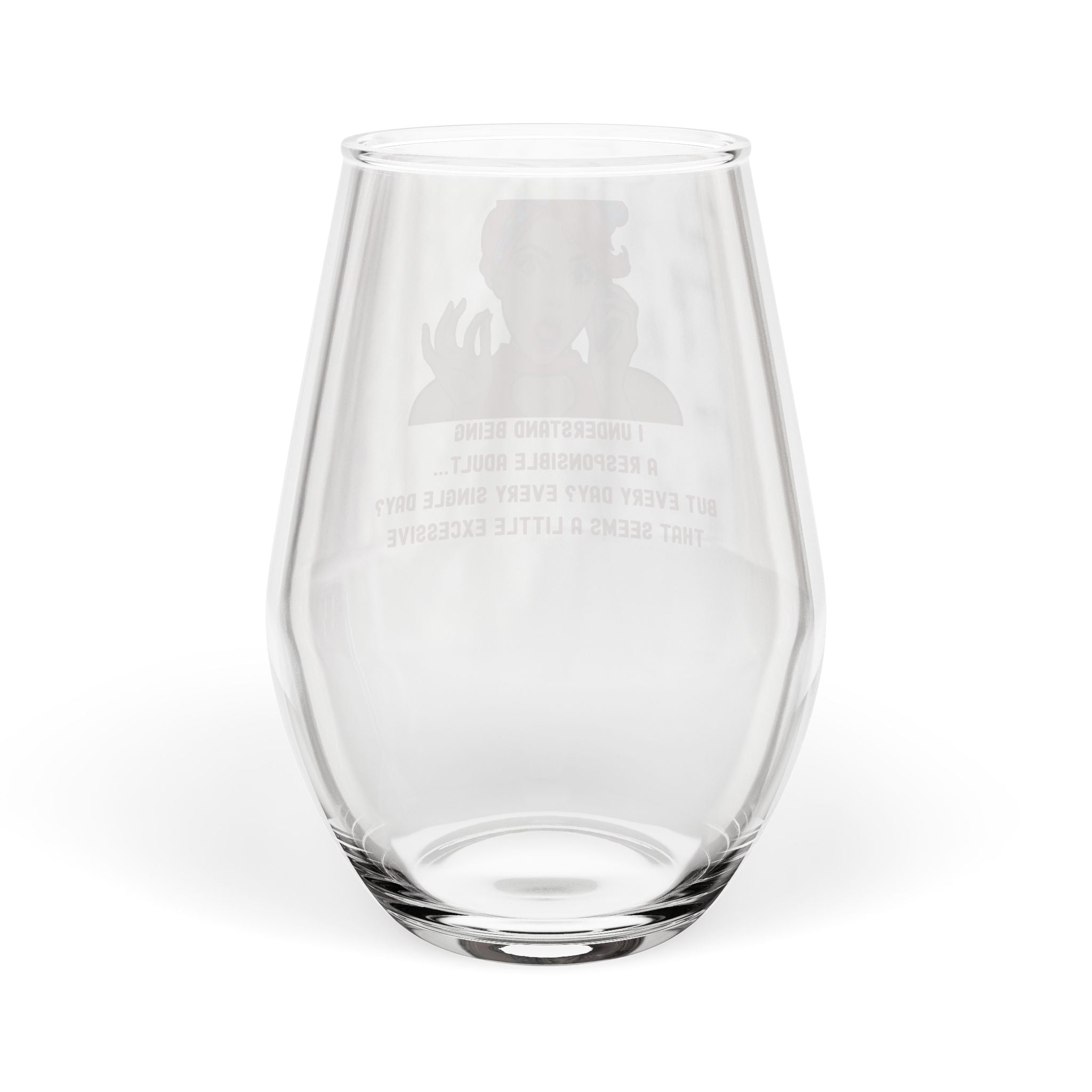 Pop Art Wine Glass – Responsible Adult