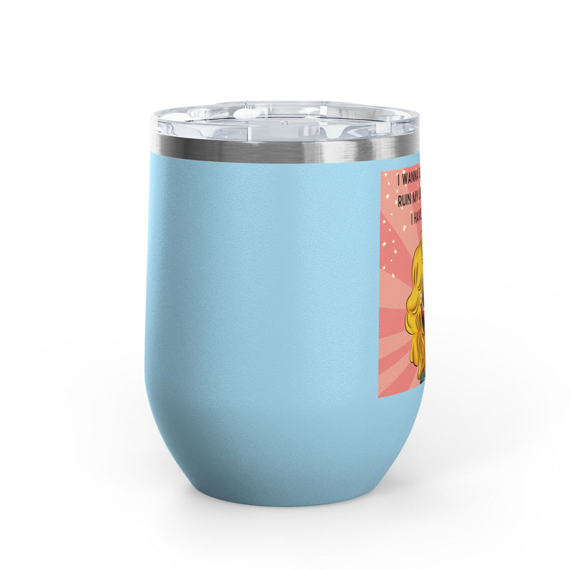 Retro Pop Art "14 Again" Insulated Stainless Steel 12oz Wine Tumbler
