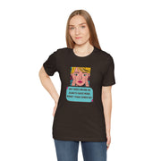 Pop Art Graphic Tee — “Why Does Drunk Me Always Have More Money Than Sober Me?” T-Shirt