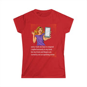 Message Delay - Women's Softstyle Tee