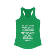 Transfer Menstrual Cramps - Women's Ideal Racerback Tank