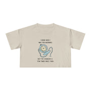 Crop Tee —  "I Knew Who I Was This Morning..." Wonderland T-shirt Top