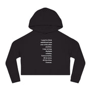 Adulthood - Women’s Cropped Hooded Sweatshirt