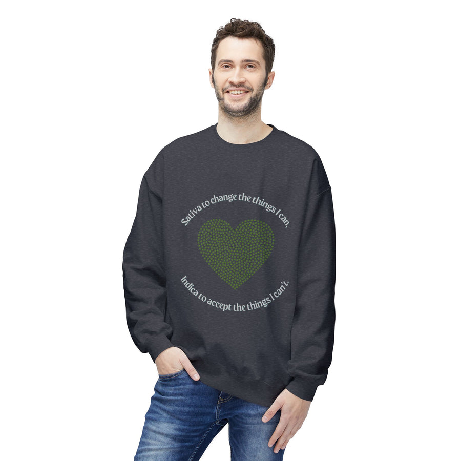 420 Serenity Prayer - Unisex Midweight Softstyle Fleece Crewneck Sweatshirt