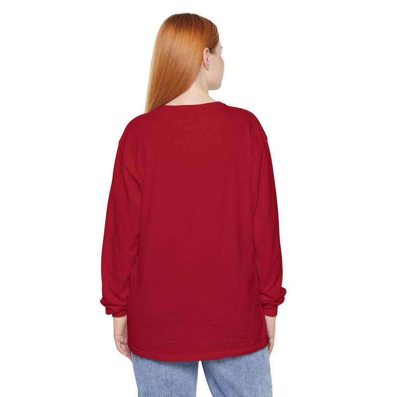 Pop Art Phone Call Long Sleeve T-Shirt — "What's the return policy on a man?" Oversized Tee