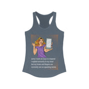 Message Delay - Women's Ideal Racerback Tank