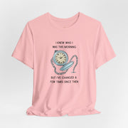 Graphic T‑Shirt — 'I Knew Who I Was This Morning'  Wonderland Quote Tee