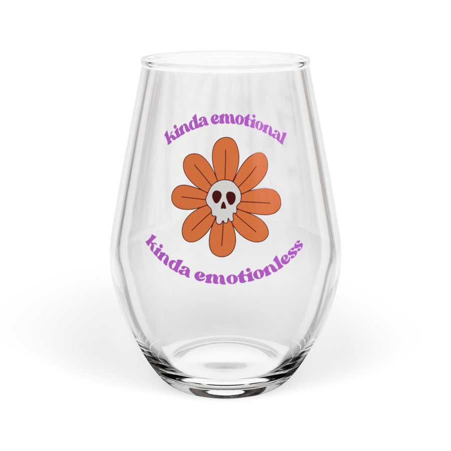 Stemless Wine Glass – Kinda Emotional Kinda Emotionless